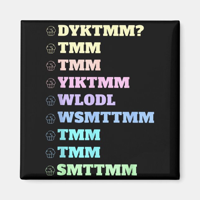 Aimant Do You Know The Muffin Man Dyktmm Nostalgia Funny  (Devant)