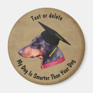 Aimant Doberman Mon Chien Est Plus Intelligent Que Votre