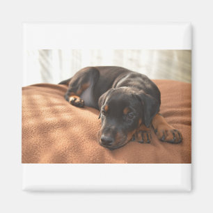 Aimant doberman-pinscher-chiot