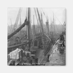 Aimant Docks de poissons, Grimsby, début du 20ème sièc