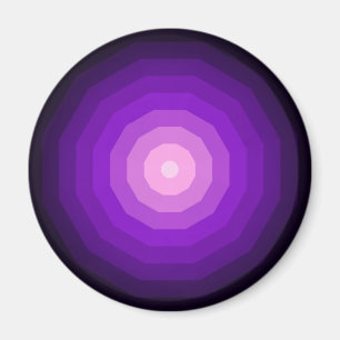 Aimant Dodécagone Géométrique Violet Forme à Douze Côtés