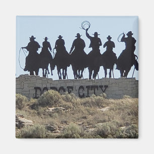 Aimant Dodge City, Kansas - Wild West Town