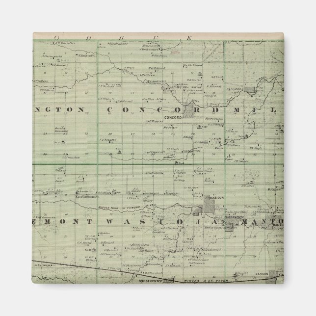 Aimant Dodge County, Minnesota (Devant)