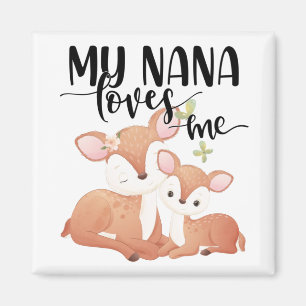 Aimant Doe et Fawn My Nana m'aime
