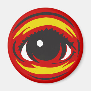 Aimant d'oeil - rouge
