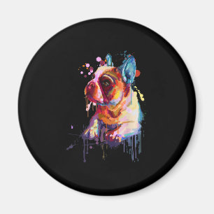 Aimant Dog   French Bulldog Hand Drawing Art