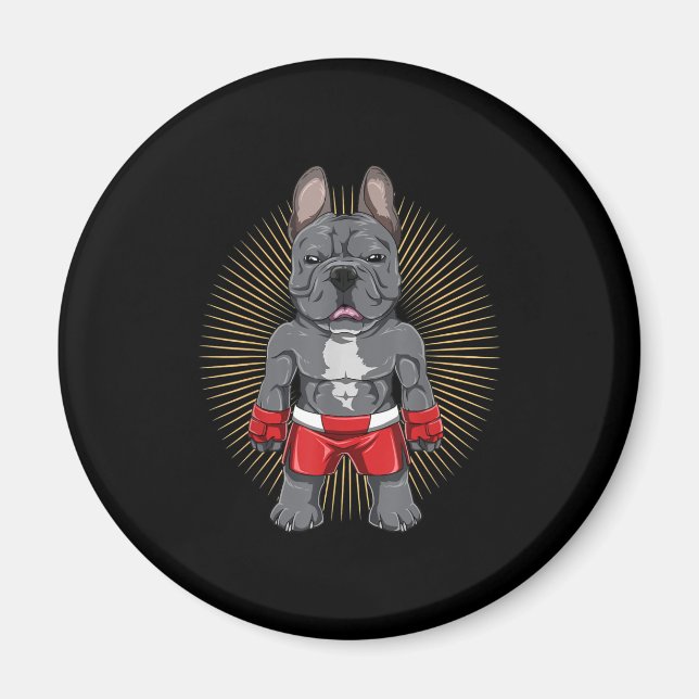 Aimant Dog Lover | Brave French Bulldog (Devant)