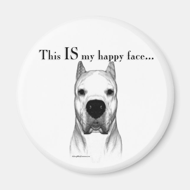 Aimant Dogo Happy Face (Devant)