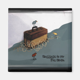 Aimant d'oiseaux de valise