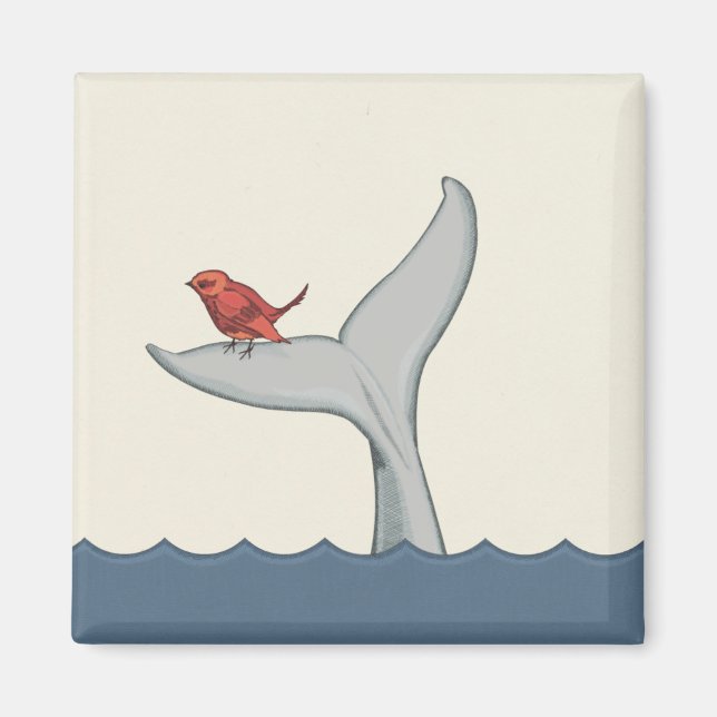 Aimant d'oiseaux et de baleines (Devant)
