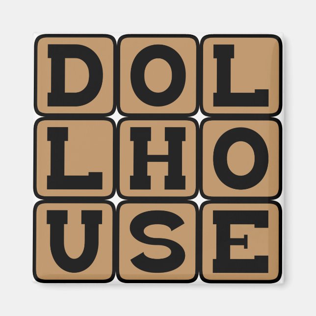 Aimant Dollhouse, Maison des poupées (Devant)