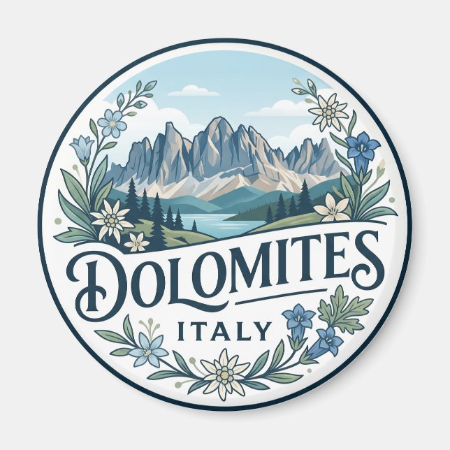 Aimant Dolomites Italie (Devant)