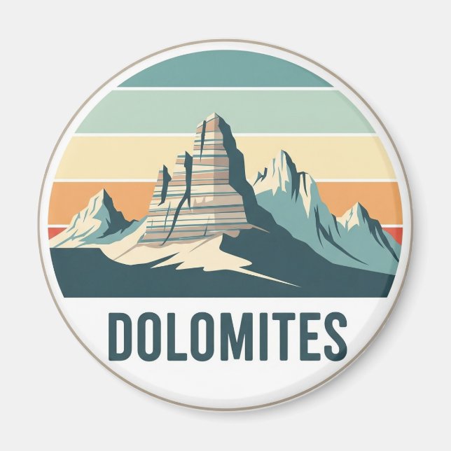 Aimant Dolomites Italie Voyage (Devant)