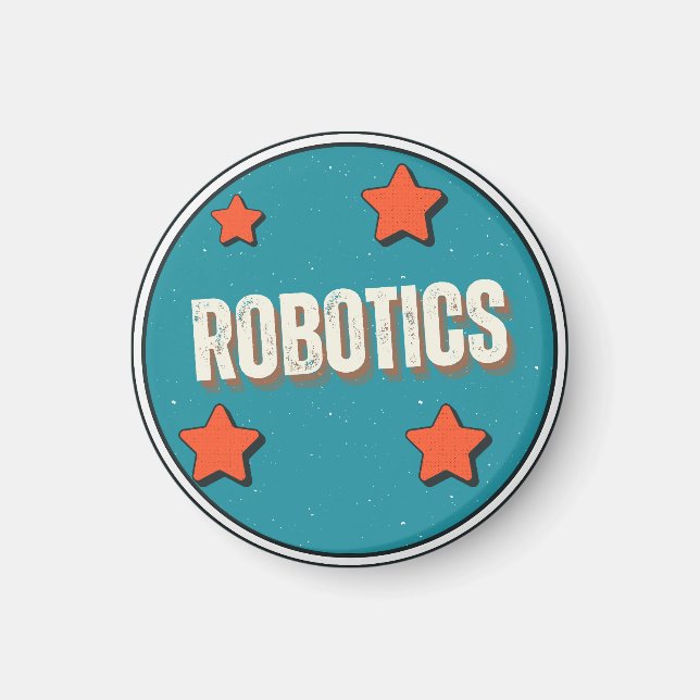 Aimant Domaine d'étude de la robotique (Devant)