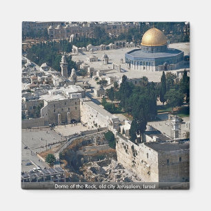 Aimant Dôme de la roche, vieille ville Jérusalem, Israël