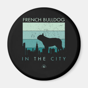 Aimant Don de chien   French Bulldog Dans La Ville