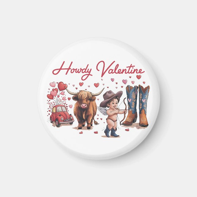 Aimant Don Valentine | Howdy Valentine (Devant)