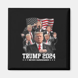 Aimant Donald J Trump 2024 ne se rend jamais