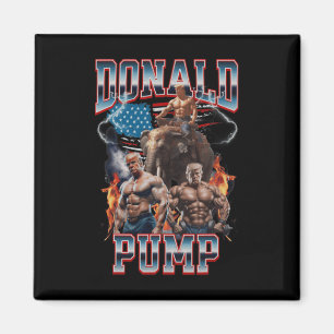 Aimant Donald Pump Trump Gym Pump Couverture de pompe