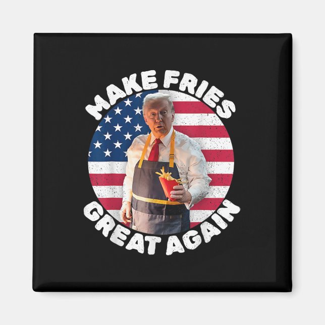 Aimant Donald Trump 2024 frite - Faire des frites G (Devant)