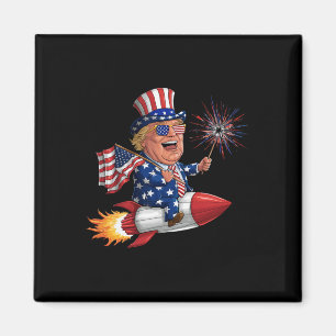 Aimant Donald Trump 2024 heureux 4 juillet Trump américai