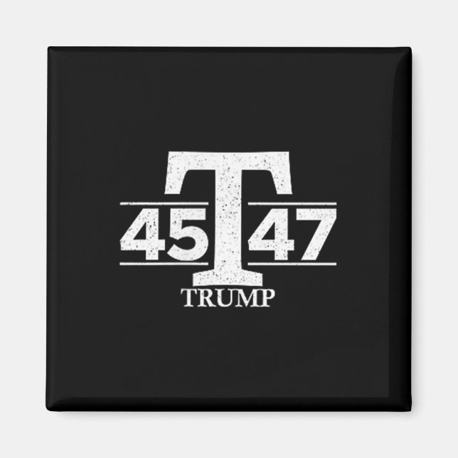 Aimant Donald Trump 45 47 45e 47e Président (Devant)
