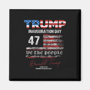 Aimant Donald Trump 47e président 2025 Inauguration États
