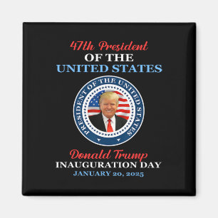Aimant Donald Trump 47e Président 2025 Investiture États-