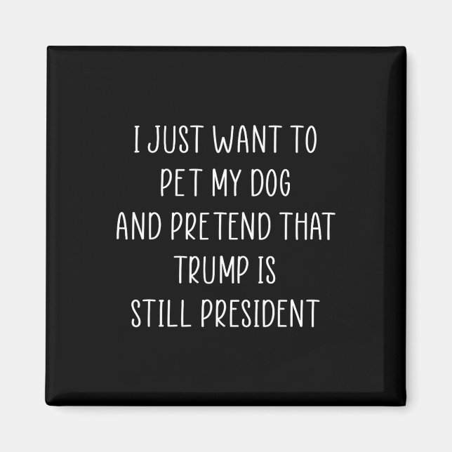 Aimant Donald Trump donne un animal de compagnie à mon ch (Devant)