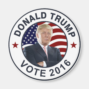 Aimant Donald Trump - Drapeau américain