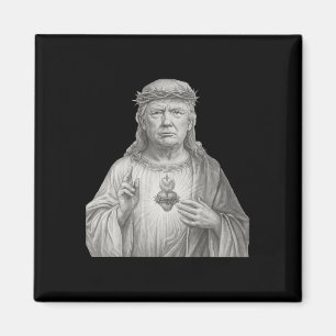 Aimant Donald Trump en Jésus - Foi et patriotisme pour le