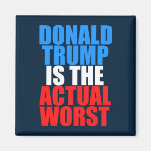 Aimant Donald Trump est le pire bleu réel