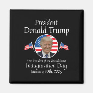 Aimant Donald Trump Jour de l'investiture 2025 47e présid