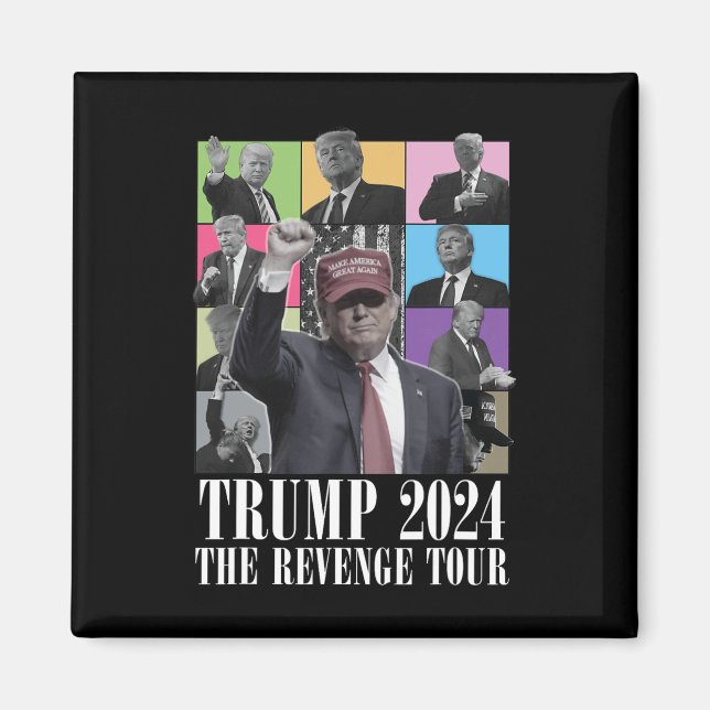 Aimant Donald Trump La Revenge Tour 2024 Pour Hommes Et F (Devant)