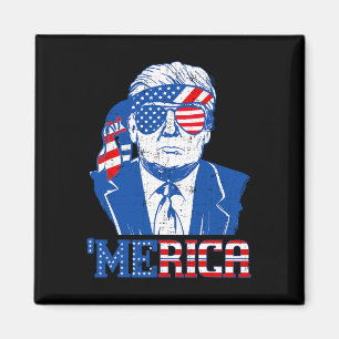 Aimant Donald Trump Merica Trump Drapeau Les États-Unis 4