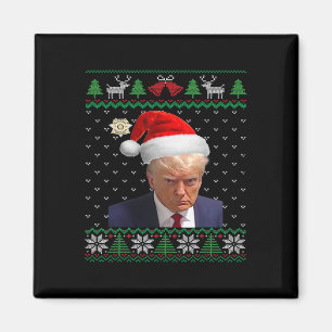 Aimant Donald Trump Mug Tiré Un Vilain Noël