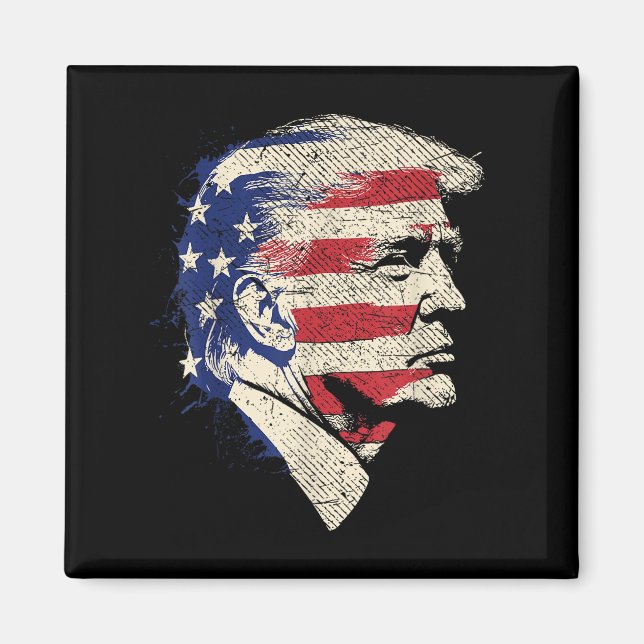 Aimant Donald Trump Portrait (Devant)