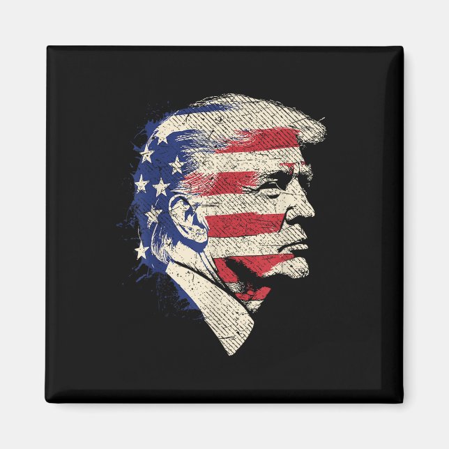 Aimant Donald Trump Portrait (Devant)