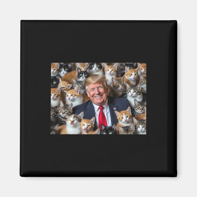 Aimant Donald Trump Rend Les Chats Sûrs Encore 2024 Dete  (Devant)