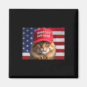 Aimant Donald Trump Rendre les chats en sécurité Casquett