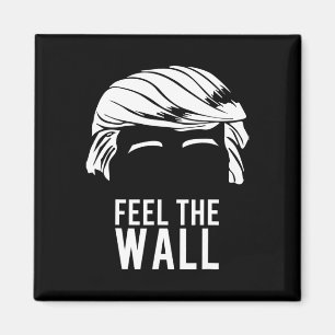 Aimant Donald Trump Tâte Le Mur 