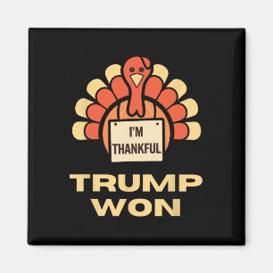 Aimant Donald Trump Thanksgiving Shirt Je suis un Donal R
