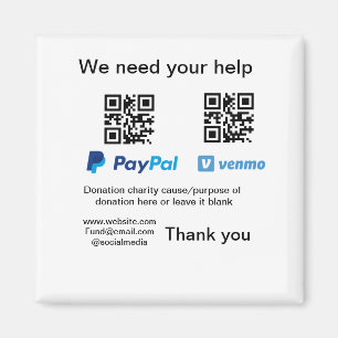 Aimant Donation Collection conseil pot ajouter votre q r 