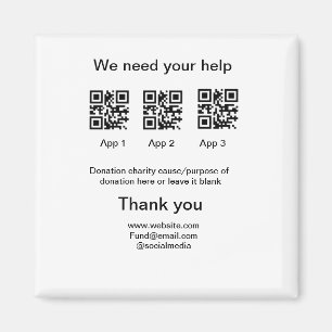 Aimant Donation Collection conseil pot ajouter votre q r