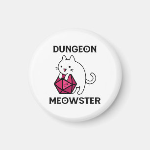 Aimant Donjon Meowster Chat Drôle