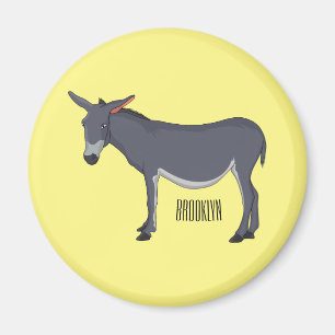 Aimant Donkey cartoon illustration 
