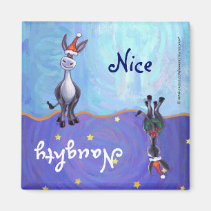 Aimant Donkey Christmas