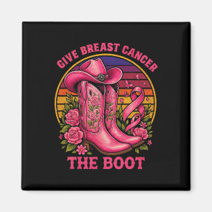 Aimant Donner Le Cancer Du Sein L'Initiale Cowgirl Cancer