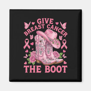 Aimant Donner Le Cancer Du Sein L'Initiale Cowgirl Cancer