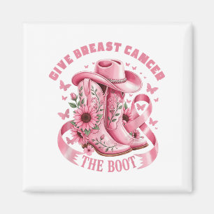 Aimant Donner Le Cancer Du Sein L'Initiale Cowgirl Cancer